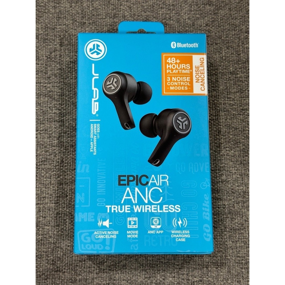 JLAB EpicAir ANC True Wireless Noise Canceling Charging Case Ear Buds SEALED